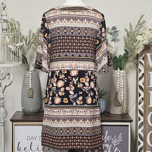 SUGAR LIPS | BOHO FLORAL PRINTED OVERSIZED DRESS - Picture 12 of 16